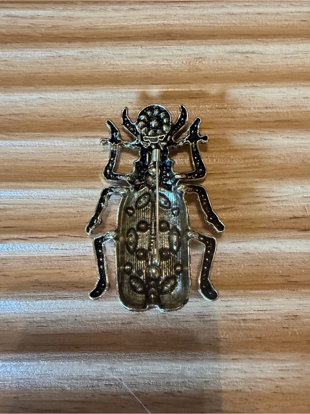 NWOT Oversized Egyptian Beetle Brooch - Picture 2 of 3
